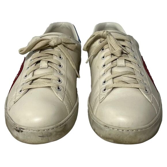 Pre Loved gucci Men white Low Top - Picture 1 of 8